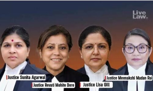 भारतीय न्यायपालिका में ऐतिहासिक उपलब्धि: पहली बार एक साथ चार महिला हाईकोर्ट चीफ जस्टिस