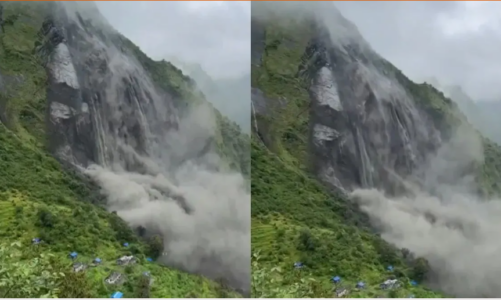 नेपाल में फिर लैंडस्लाइड से बढ़ा खतरा, चौलानी नदी का बहाव प्रभावित; निचले इलाकों में हाई अलर्ट